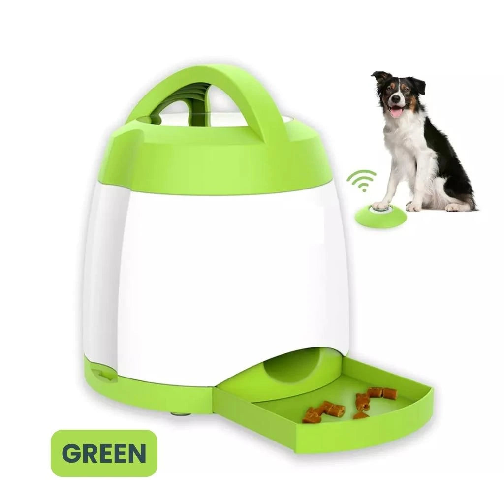 Paws Approved Interactive Dog Treat Dispenser Remote Control - Green Color