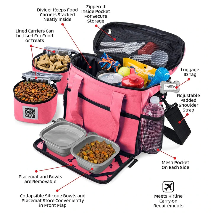 Original Dog Travel Bag pink Color and its specifications