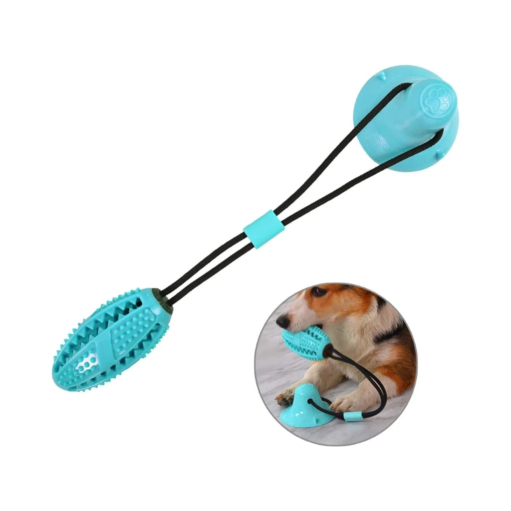 Tug Of War Chew Toy Suction Cup-Blue Pets Toy